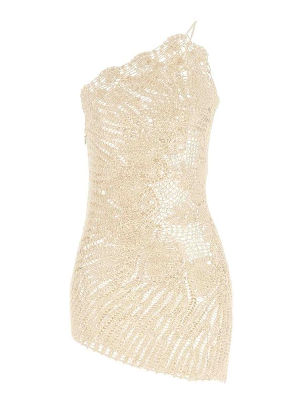 Magda Butrym Robe Au Genou - Beige