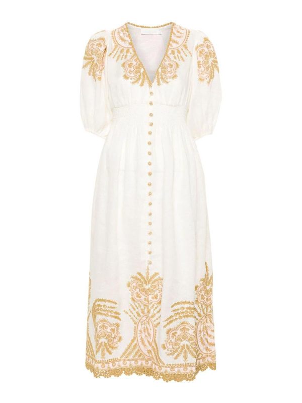 Zimmermann Robe Au Genou - Beige