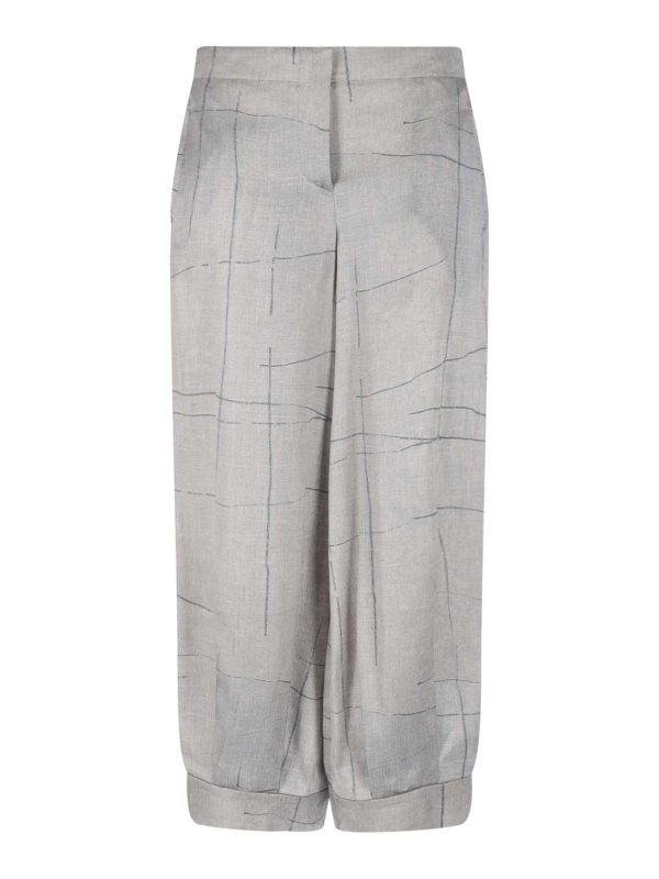 Giorgio Armani Pantalons Décontractés - Gris