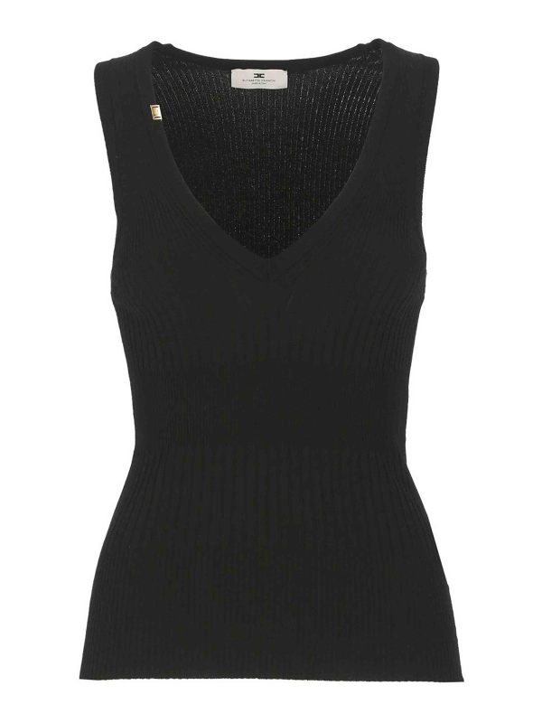 Elisabetta Franchi Top - Noir