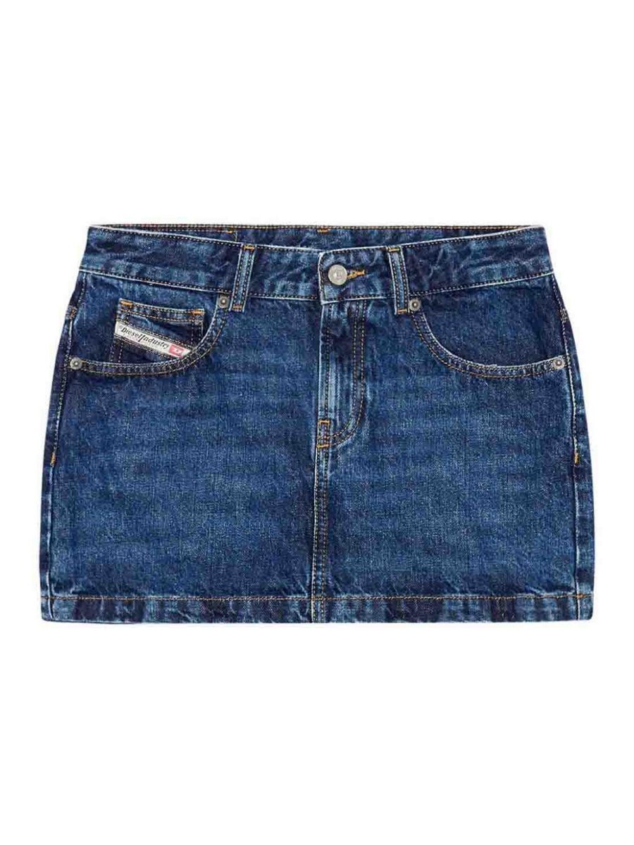Diesel Mini Jupe - Clair Délavé
