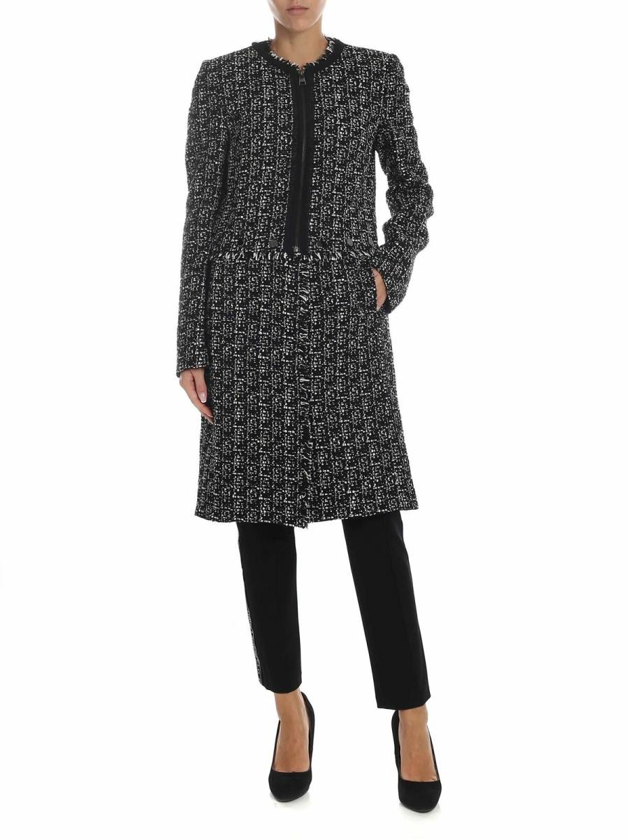 Karl Lagerfeld Manteau Au Genou - Noir