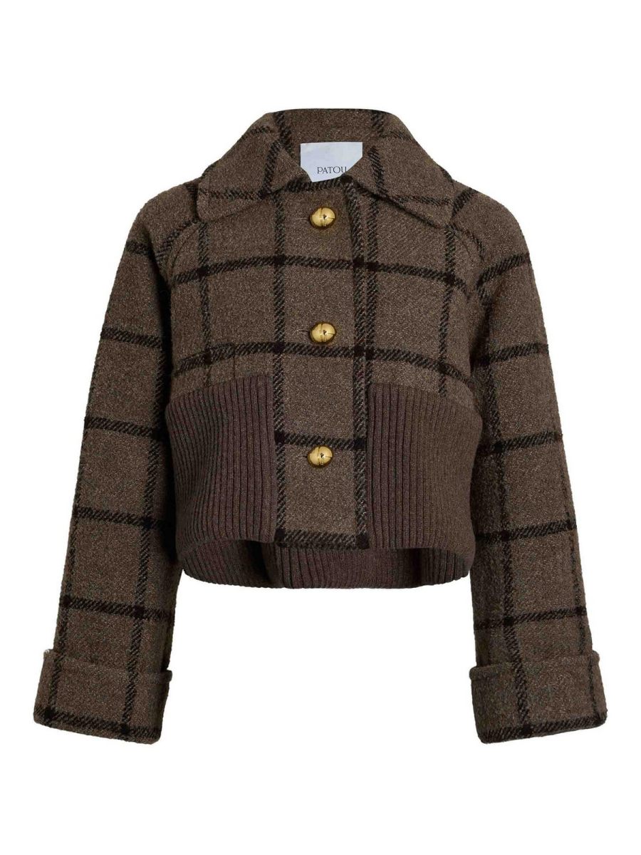 Patou Manteau Au Genou - Noir