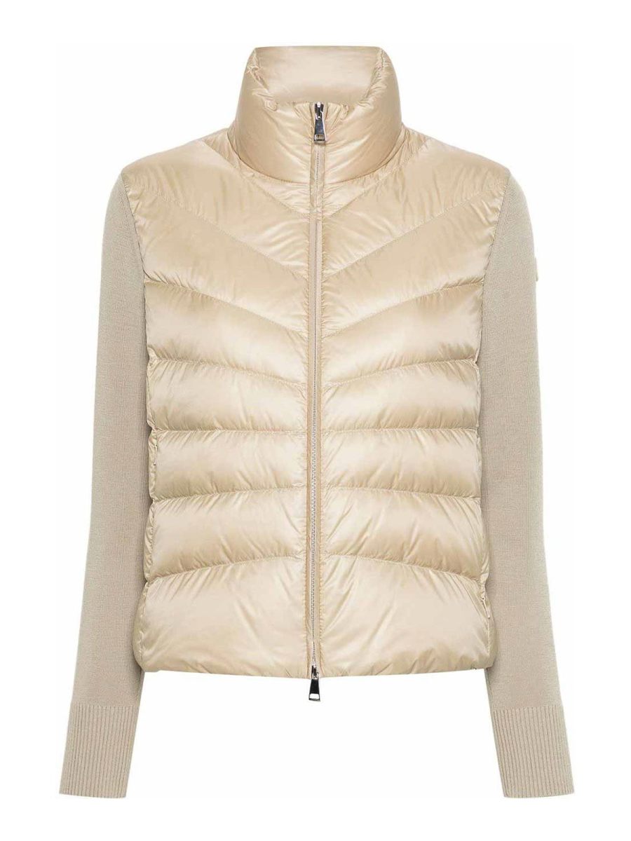 Moncler Pull Col Rond - Beige