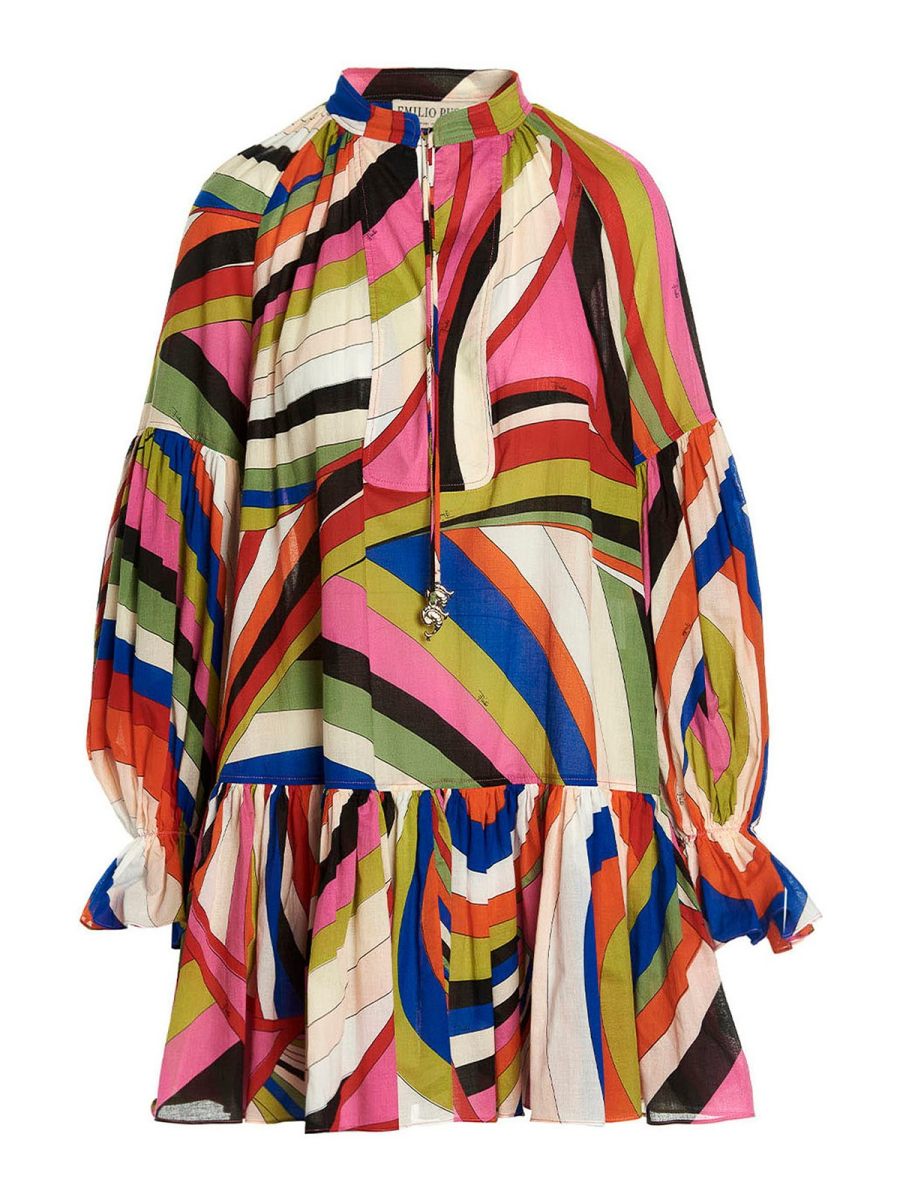 Emilio Pucci Robe Courte - Multicolore