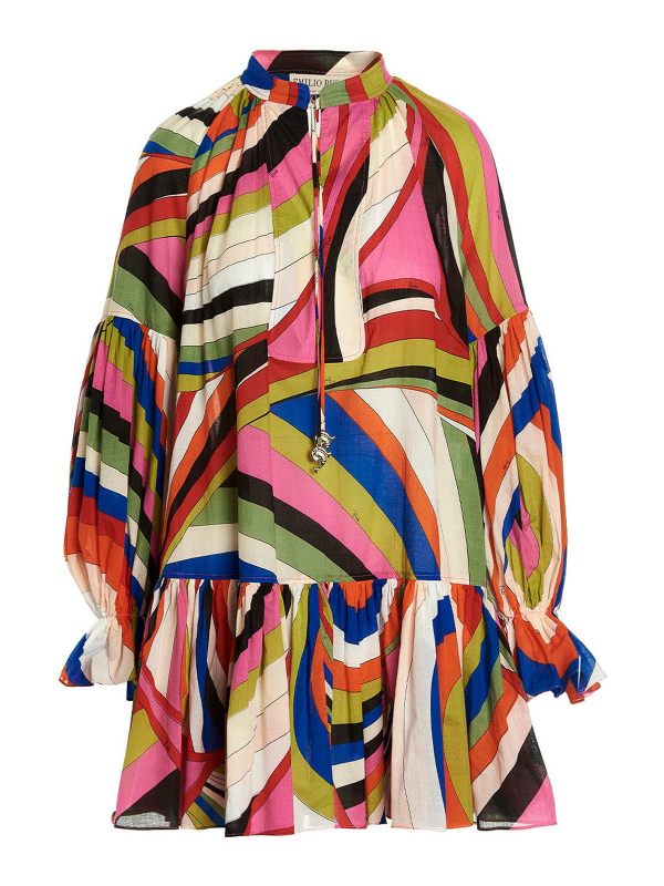 Emilio Pucci Robe Courte - Multicolore