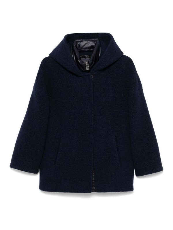 Cinzia Rocca Manteau Court - Bleu