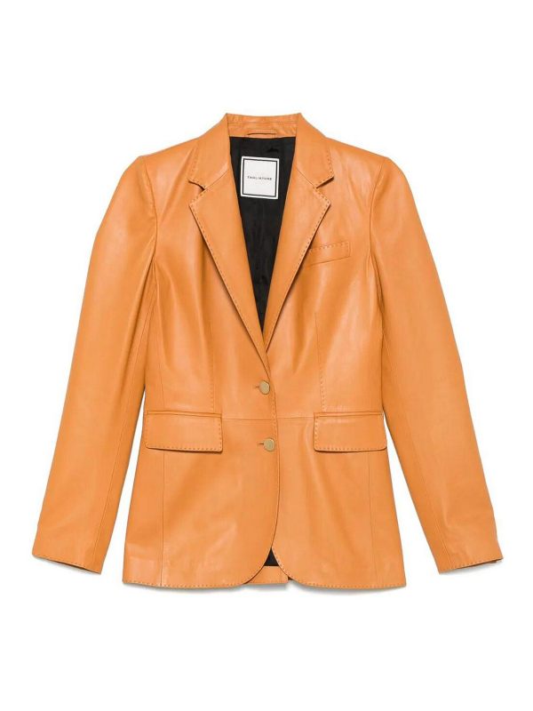 Tagliatore Blouson En Cuir - Marron