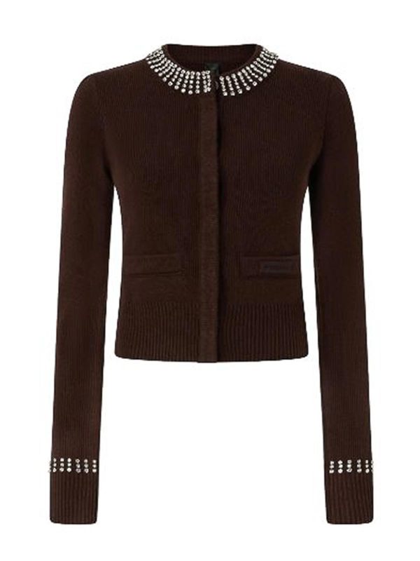 Pinko Pull Col Bateau - Marron
