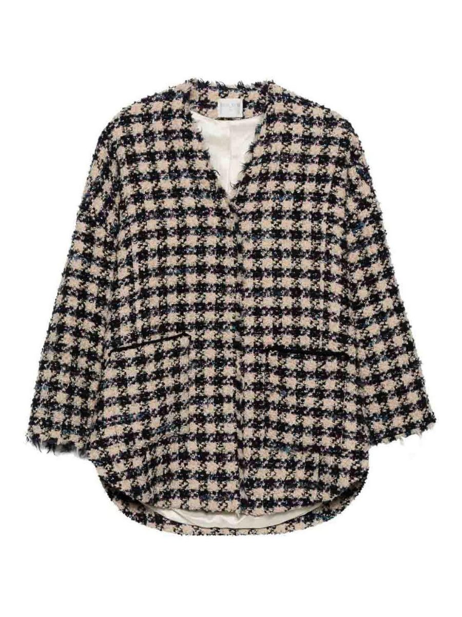 Forte Forte Manteau Court - Bleu