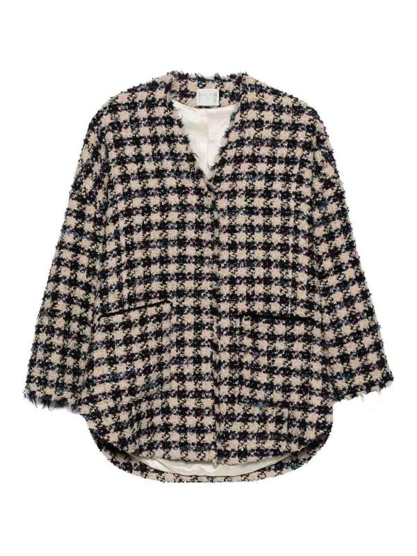 Forte Forte Manteau Court - Bleu