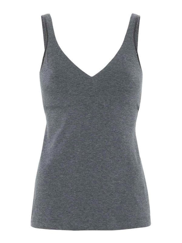 Brunello Cucinelli Top - Gris
