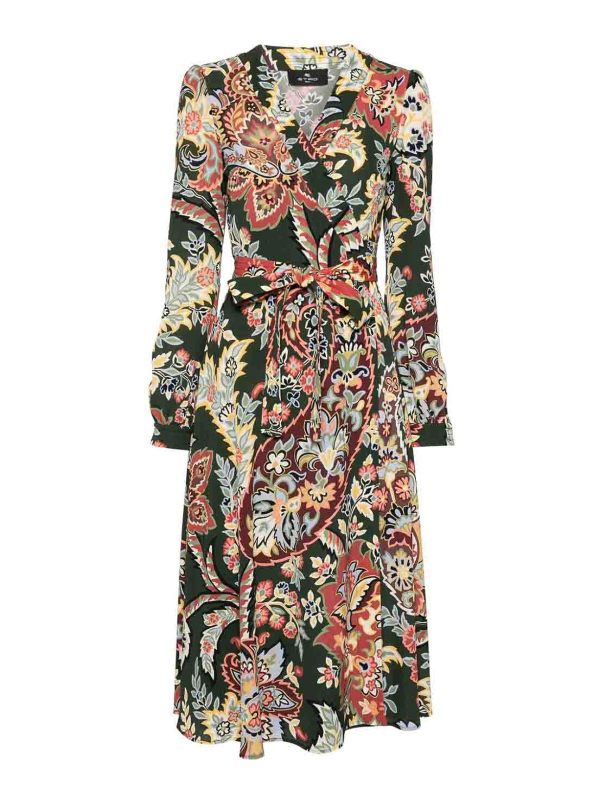 Etro Maxi Robe - Vert