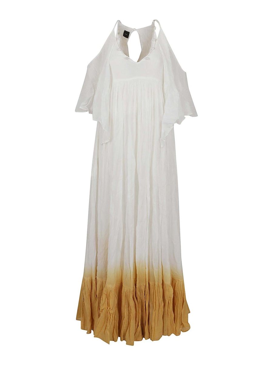 Pinko Maxi Robe - Blanc