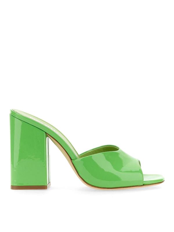 Paris Texas Mules - Vert