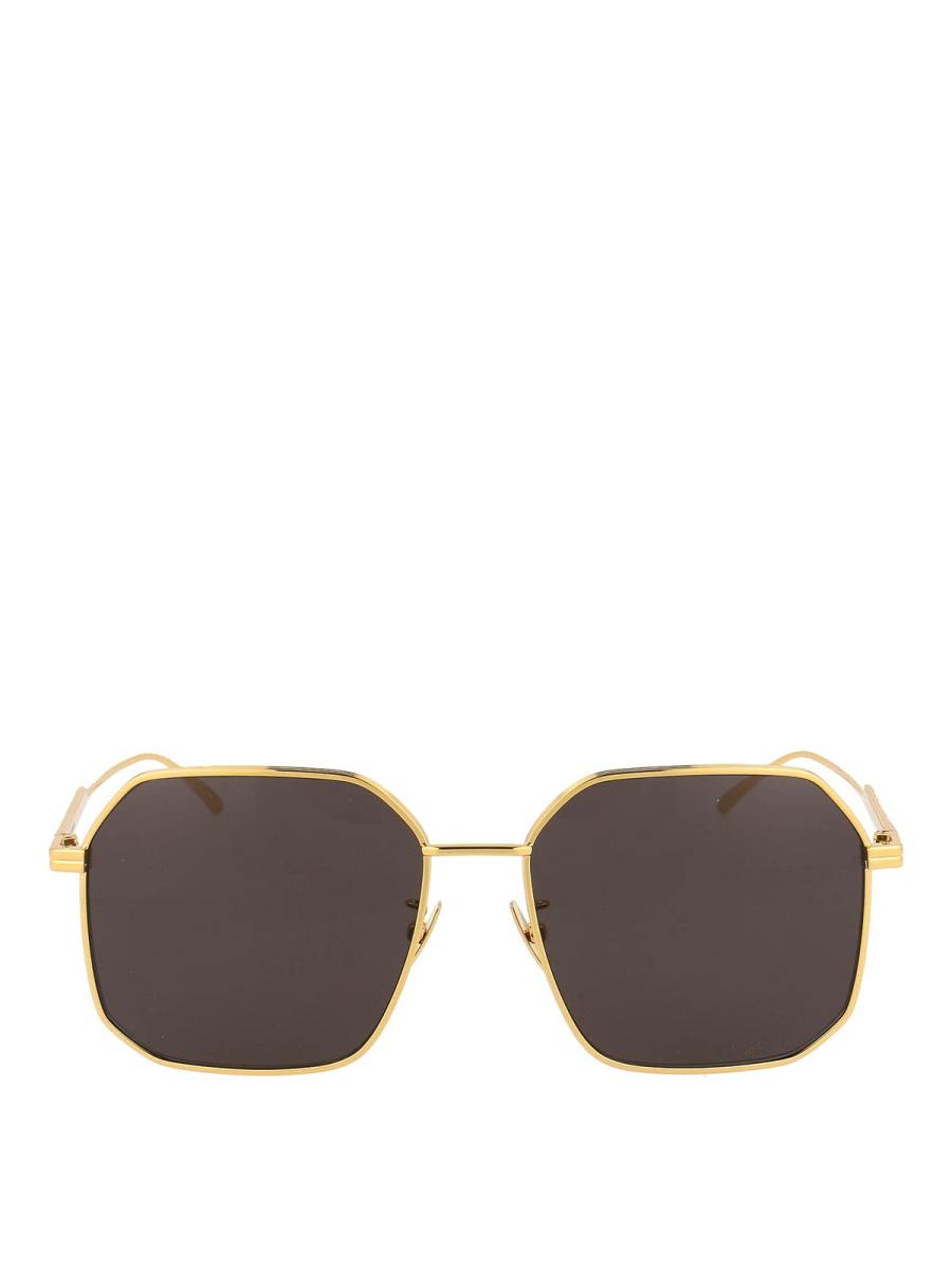 Bottega Veneta Lunettes De Soleil - Or