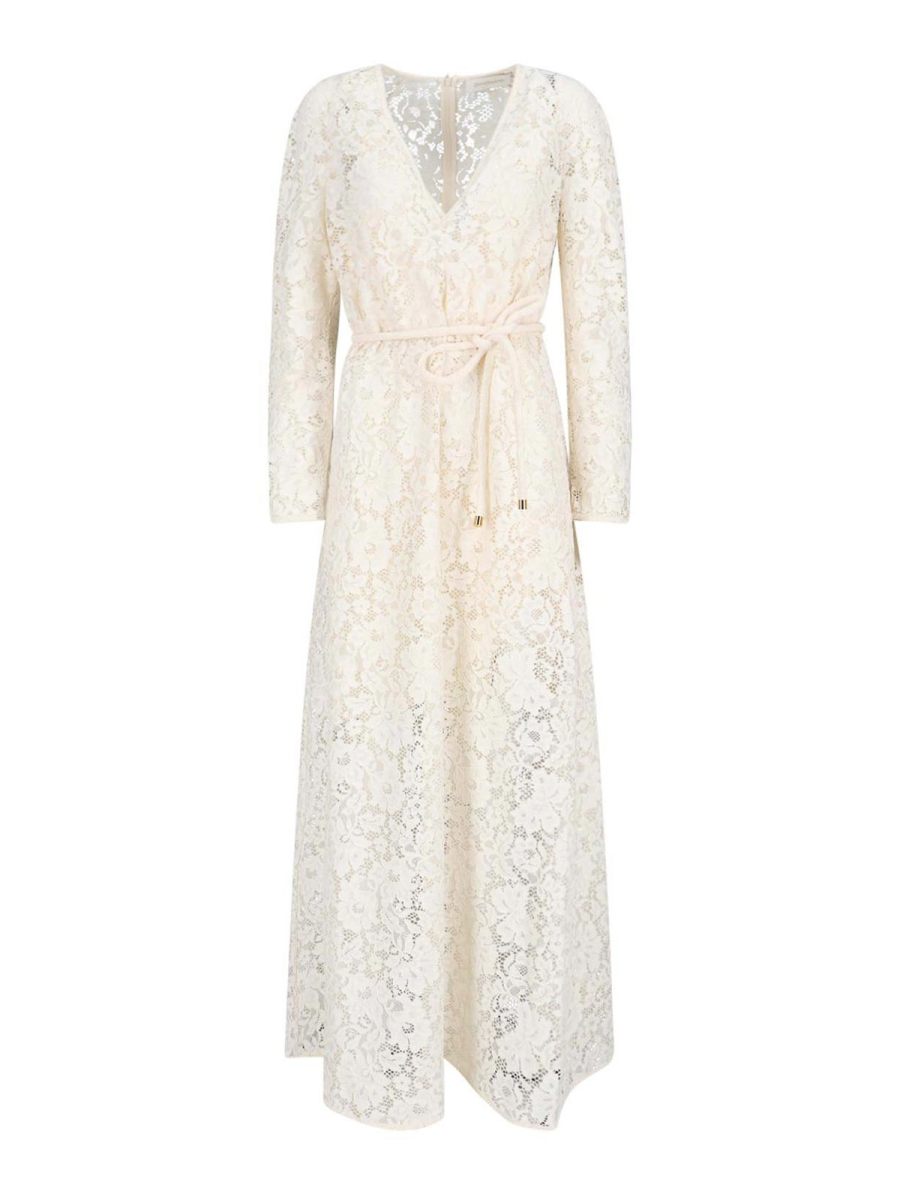 Zimmermann Maxi Robe - Blanc