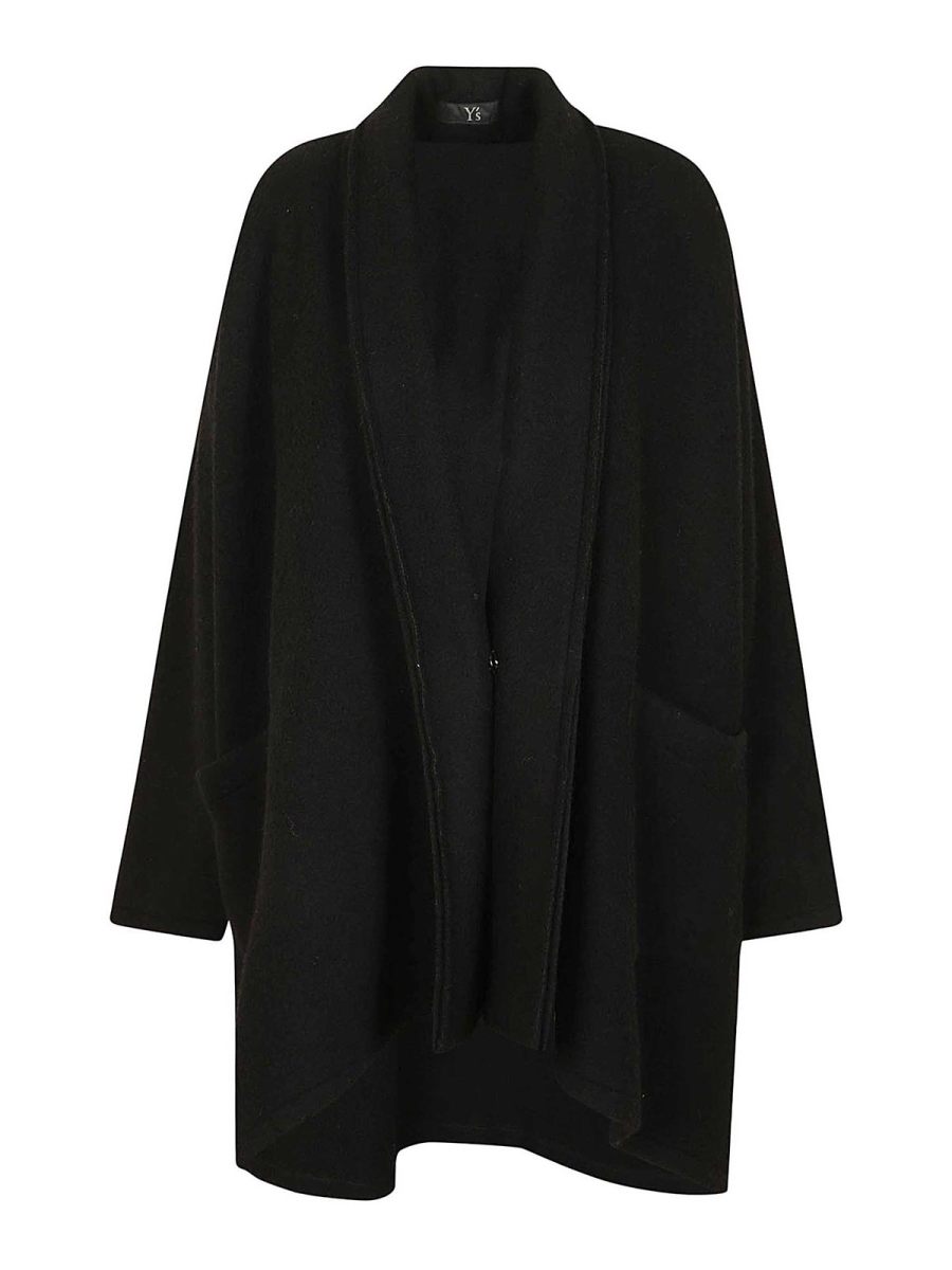 Y'S Manteau Court - Noir