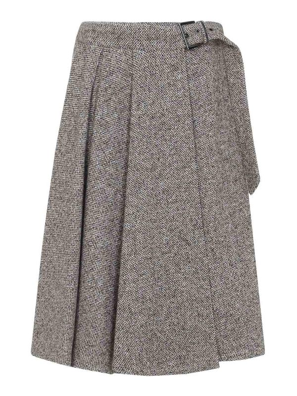 Brunello Cucinelli Jupe Midi - Noir