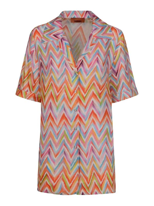 Missoni Robe Au Genou - Bleu