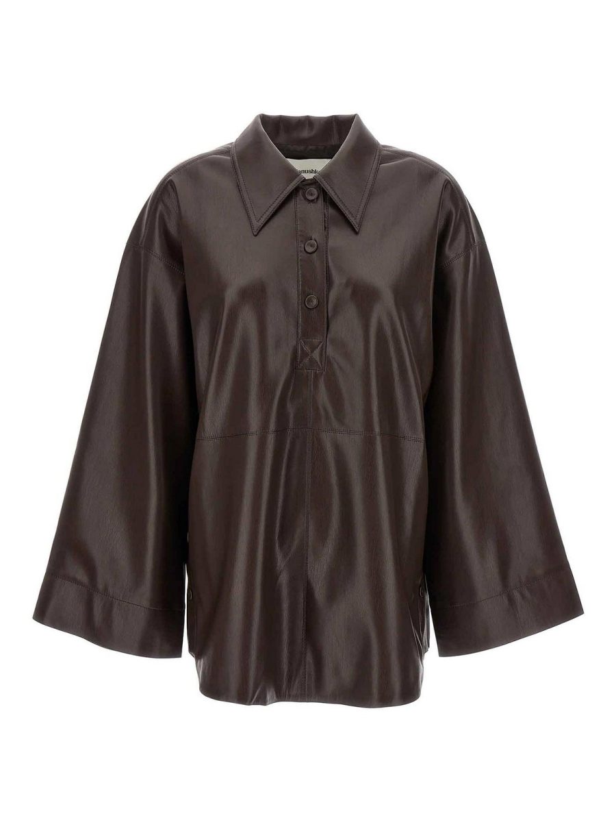 Nanushka Blouse - Marron