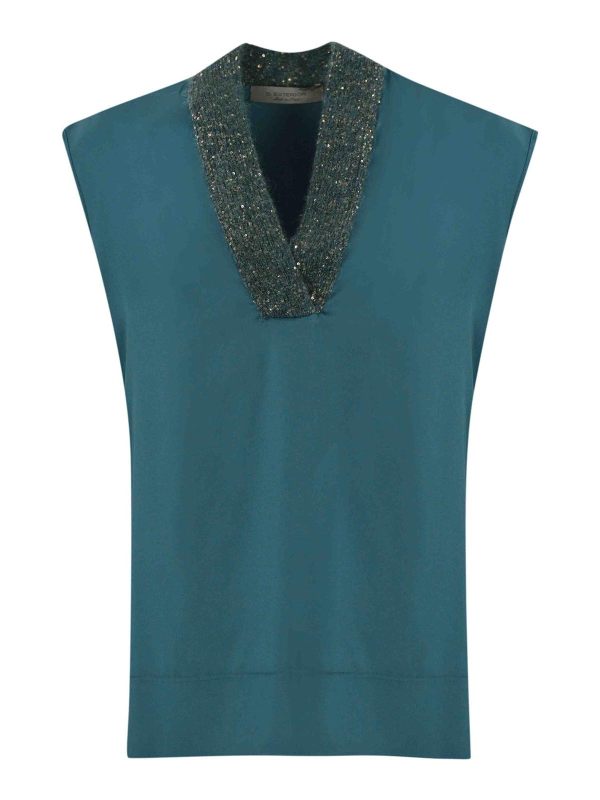 D. Exterior Pull Col Rond - Vert