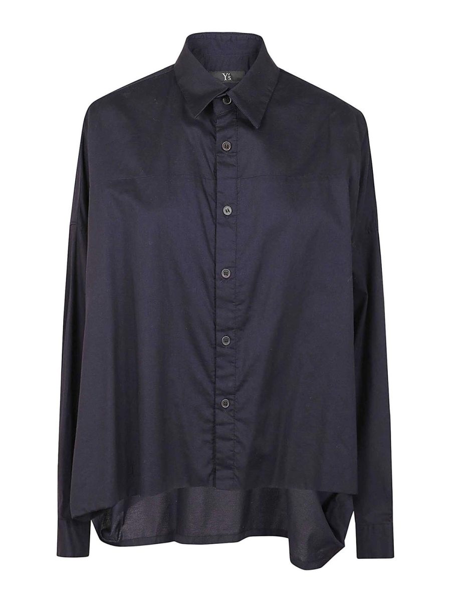 Yohji Yamamoto Chemise - Bleu Foncé