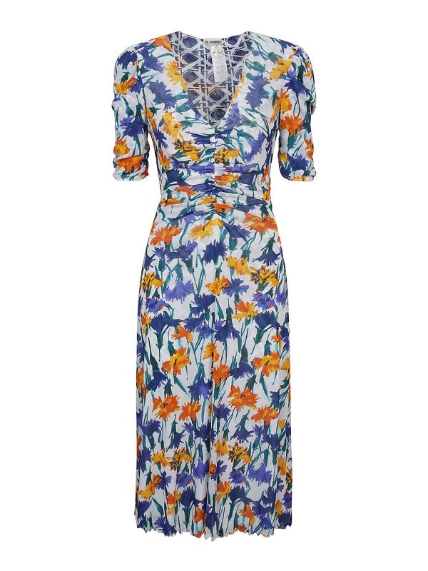 Diane Von Furstenberg Robe Au Genou - Blanc