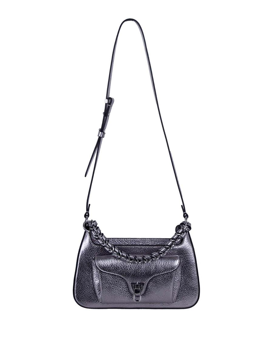 Coccinelle Sac Porté Épaule - Argent