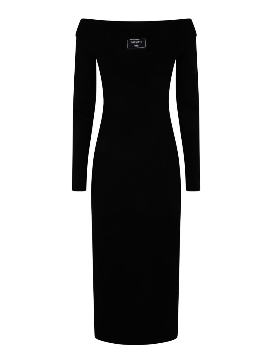 Balmain Maxi Robe - Noir