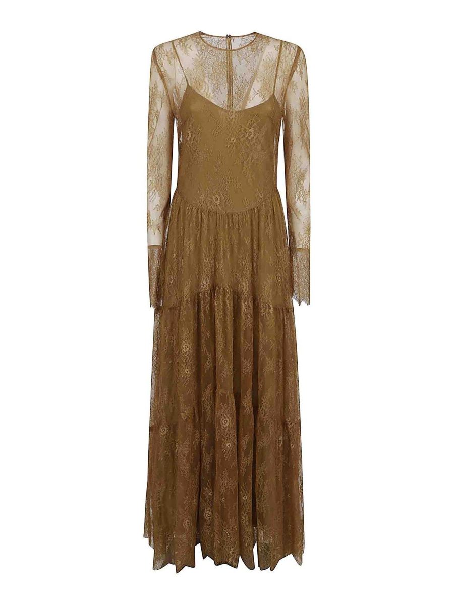 Philosophy di Lorenzo Serafini Robe Au Genou - Beige