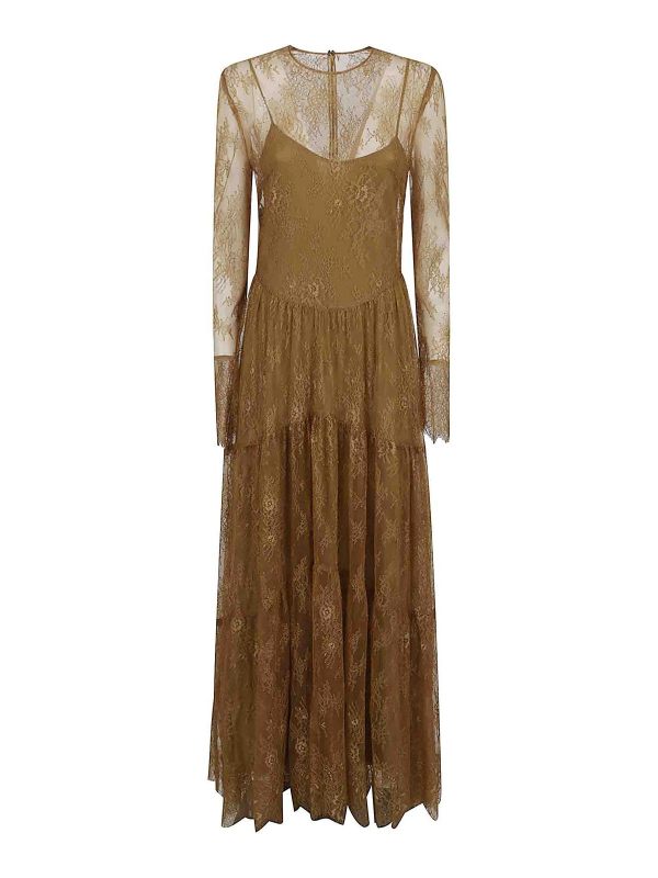 Philosophy di Lorenzo Serafini Robe Au Genou - Beige