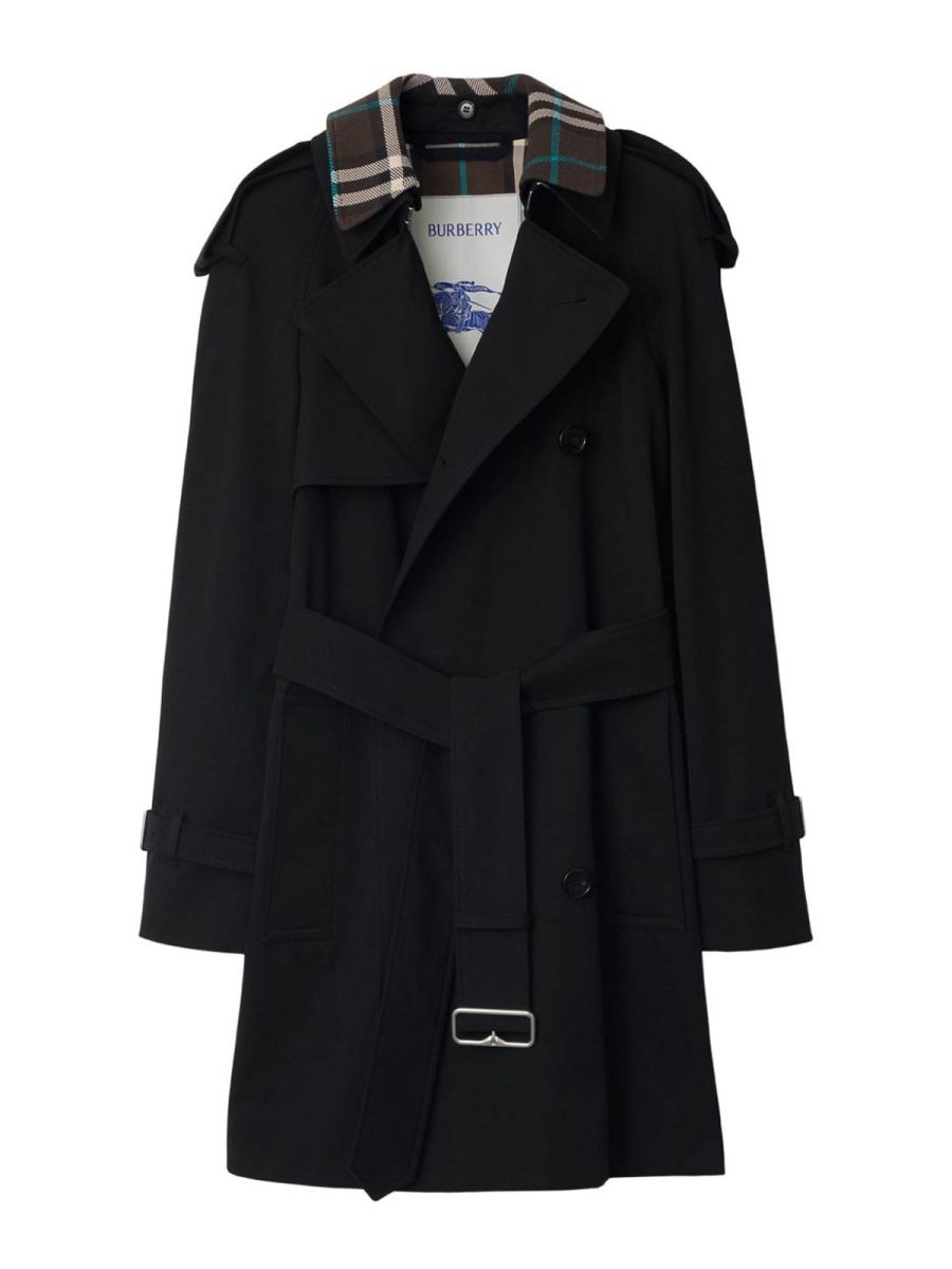 Burberry Manteau Court - Noir