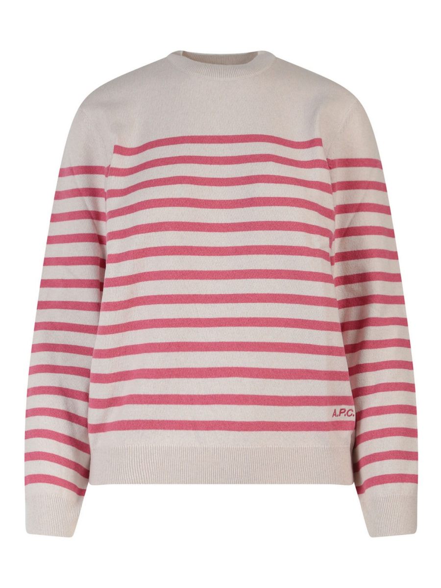 A. P.C. Pull Col Rond - Beige