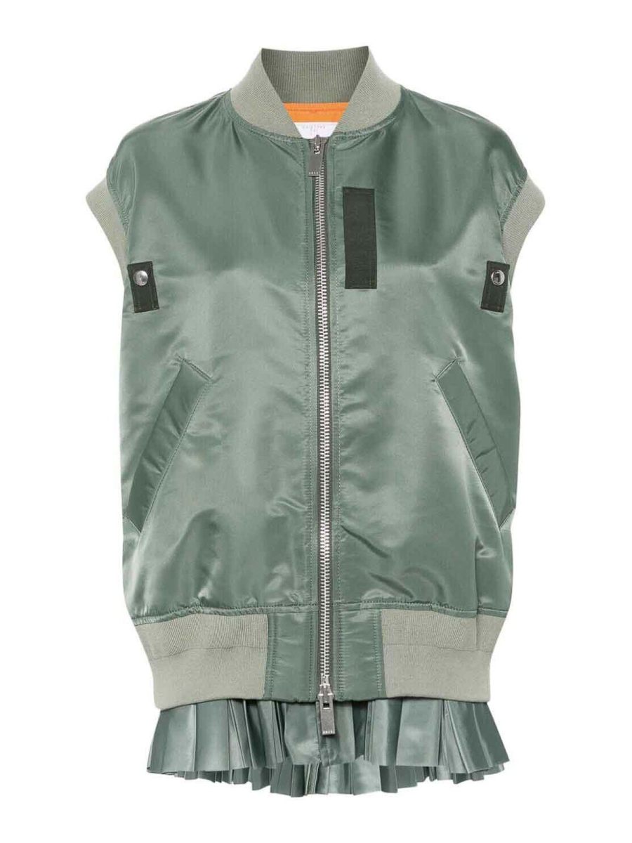 Sacai Gilet - Vert