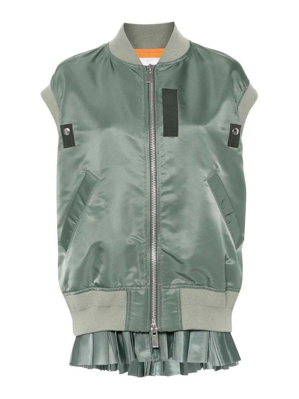 Sacai Gilet - Vert