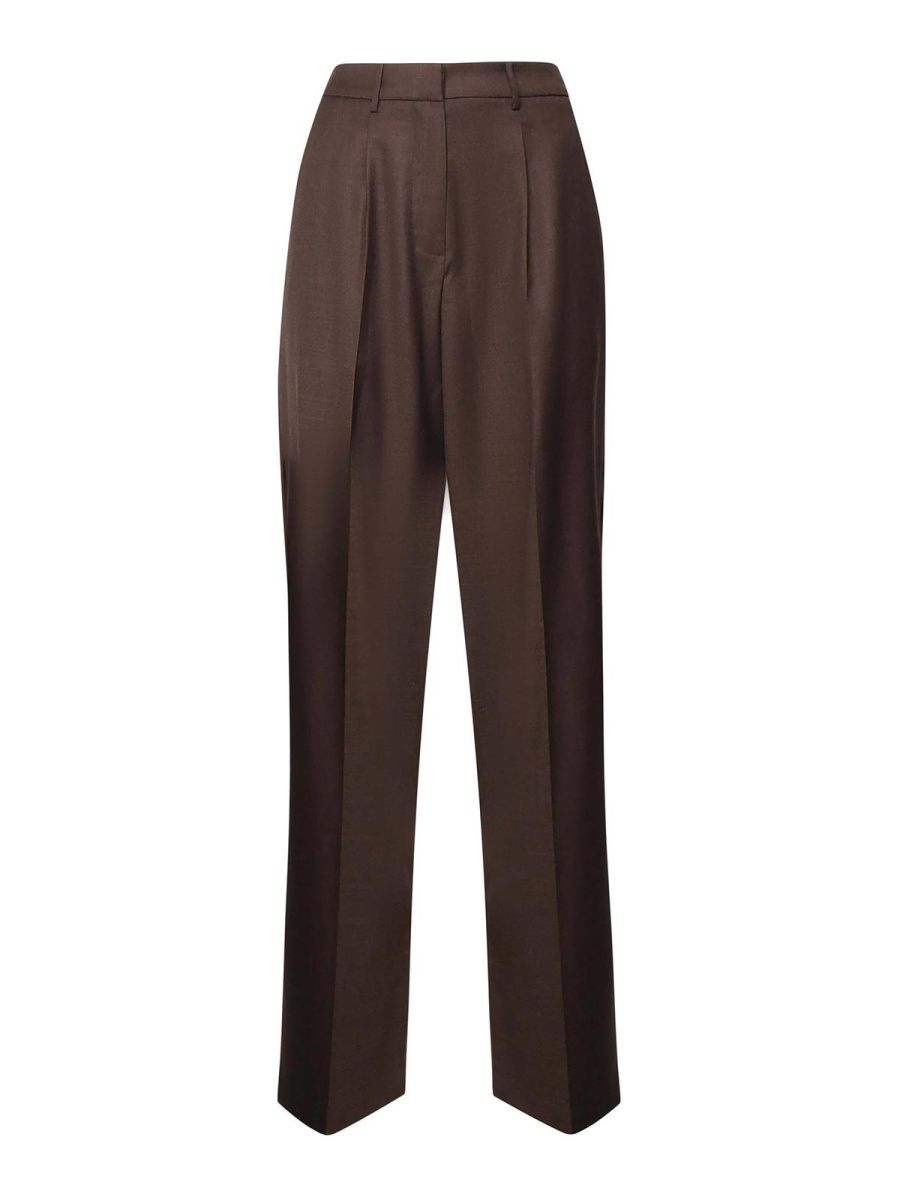 Magda Butrym Pantalon Couturier - Marron