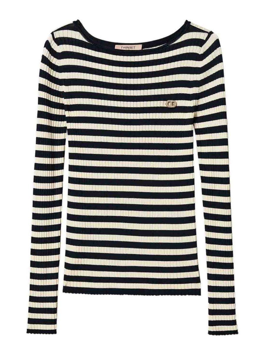 Twinset Pull Col Rond - Noir