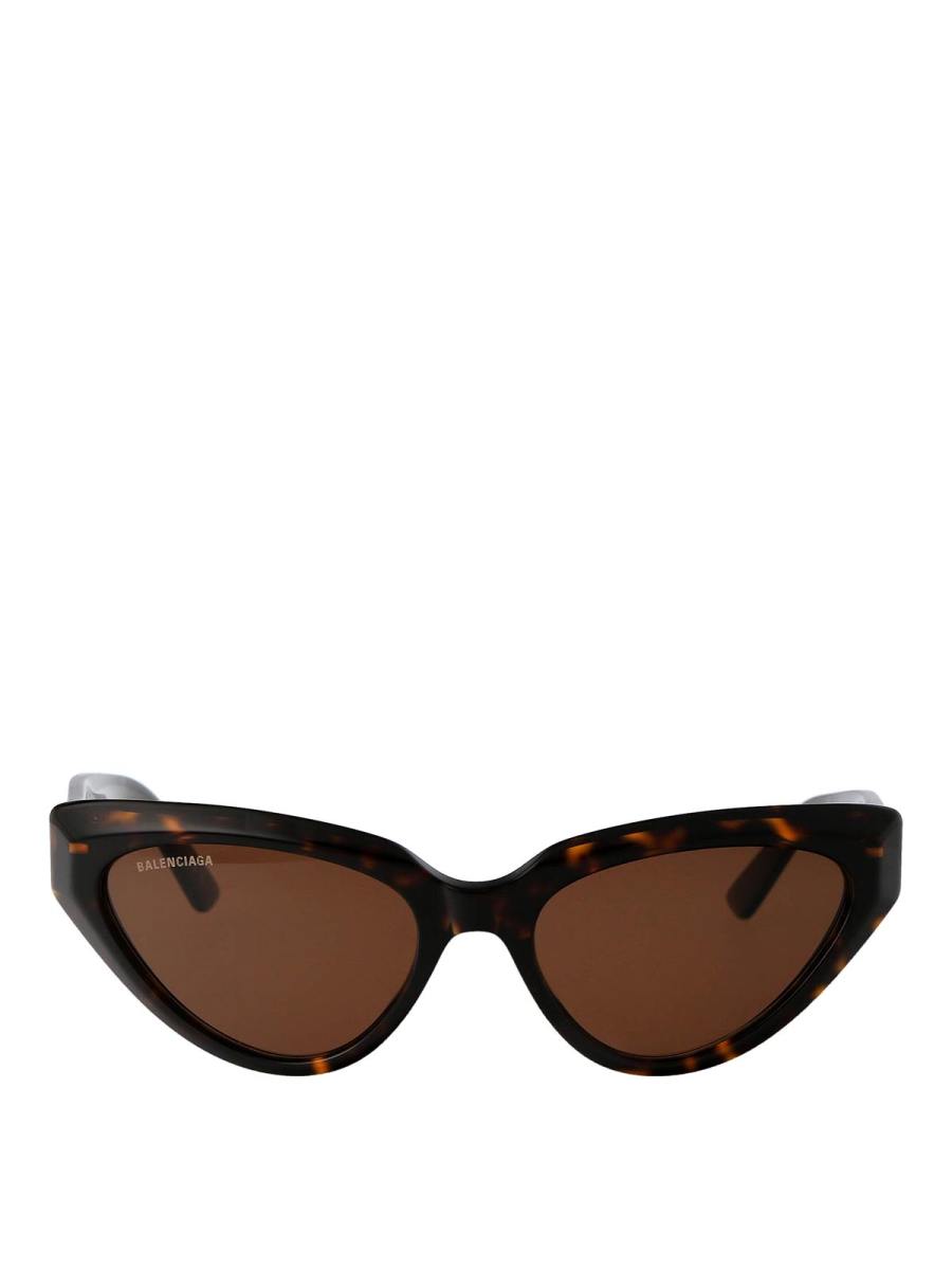 Balenciaga Lunettes De Soleil - Marron