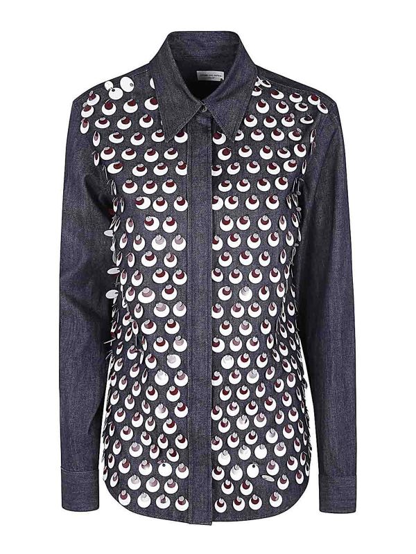Dries Van Noten Chemise - Bleu