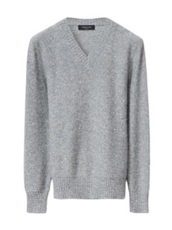 Fabiana Filippi Pull Col Rond - Gris