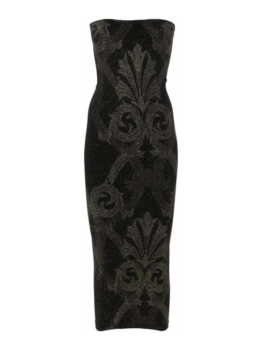 Wolford Robe Au Genou - Or