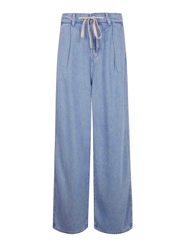 7 For All Mankind Pantalons Décontractés - Bleu