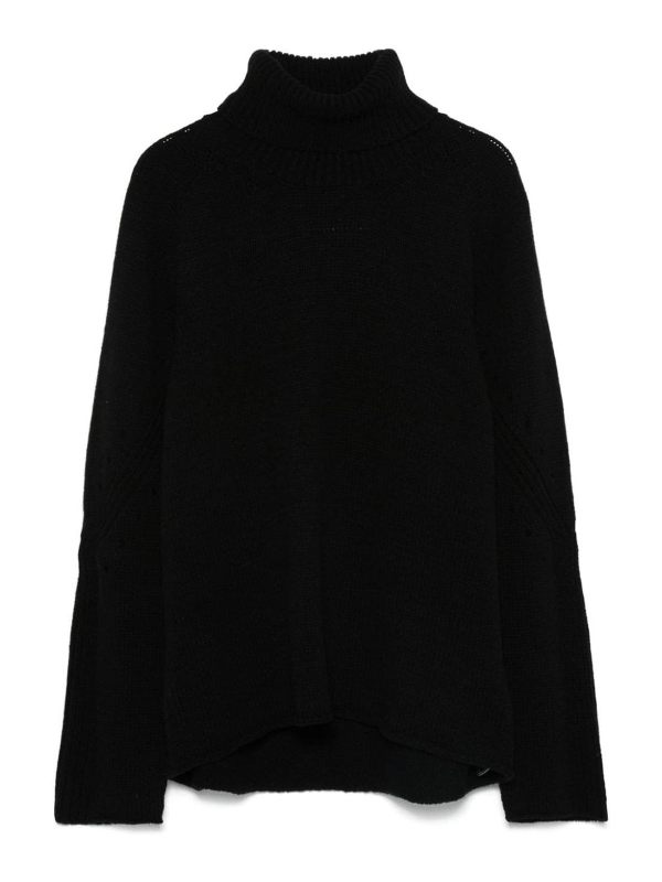 Semicouture Pull Col Rond - Noir