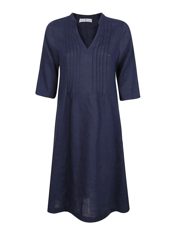 Whyci Robe Au Genou - Bleu