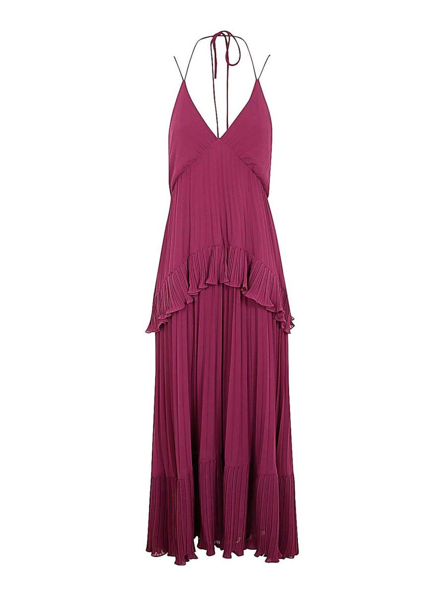 Twinset Robe Au Genou - Rouge