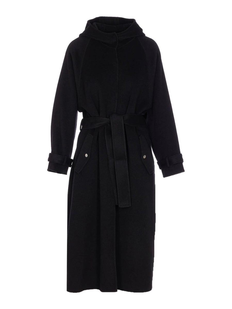 Pinko Manteau Court - Noir