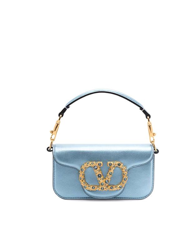 Valentino Garavani Sac Porté Épaule - Bleu Clair