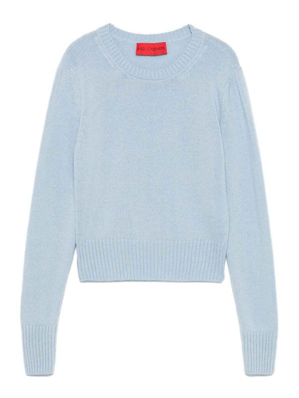Wild Cashmere Pull Col Rond - Bleu