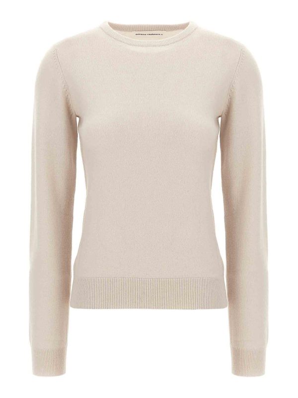 Extreme Cashmere Pull Col Rond - Blanc